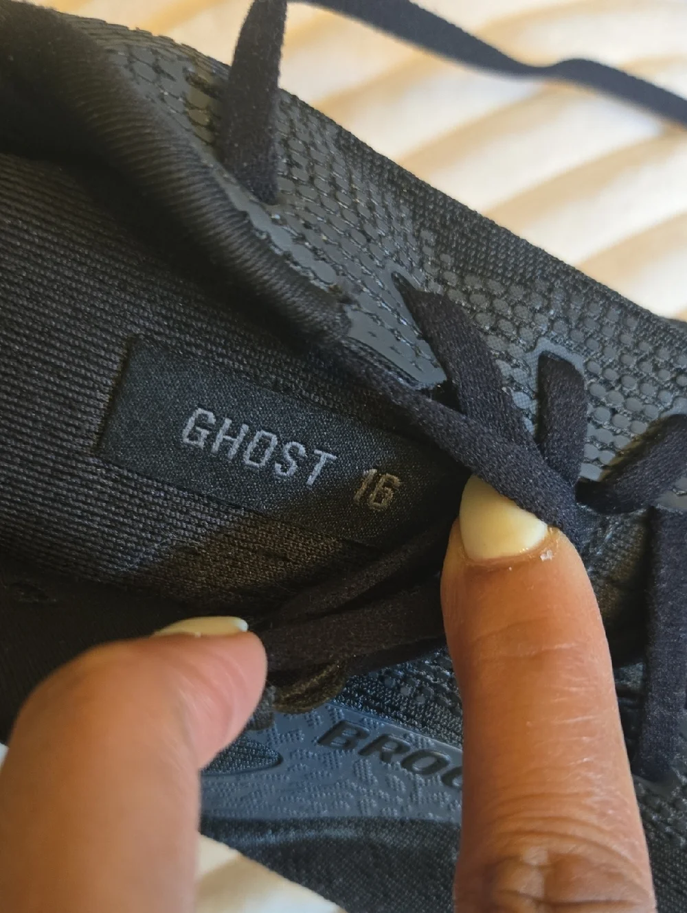 Brooks Ghost 16 Black Running Shoes Sneakers Cushioned Athletic Trainers 14 NOB